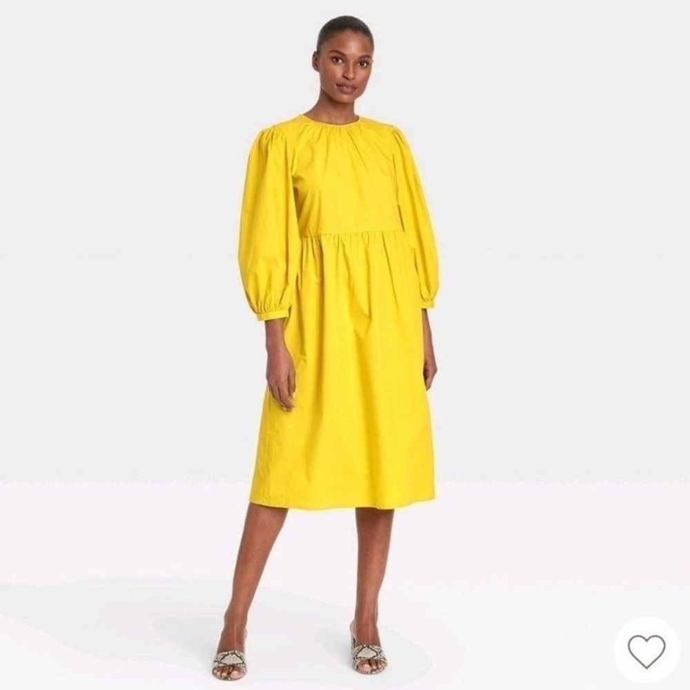 Who What Wear Warm Olive Pocket Dress 07